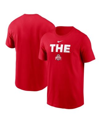 Nike - Men's Scarlet Ohio State Buckeyes 2025 Sideline Mantra Performance T-Shirt