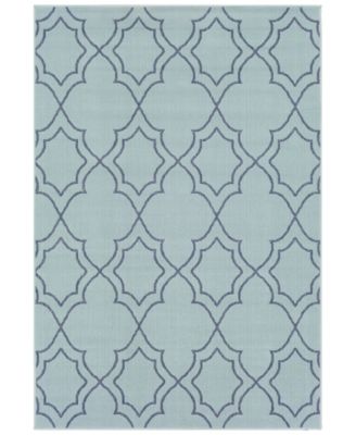 Livabliss - Alfresco ALF-9652 Aqua 8'9" x 12'9" Area Rug