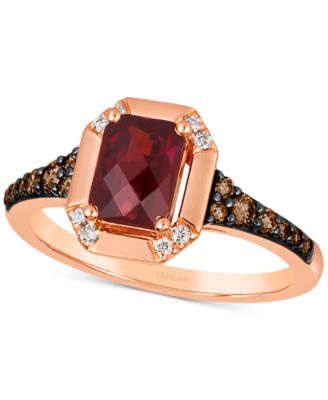 Le Vian - Pomegranate Garnet (1-3/8 ct. t.w.) & Diamond (1/4 ct. t.w.) Ring in 14k Rose Gold
