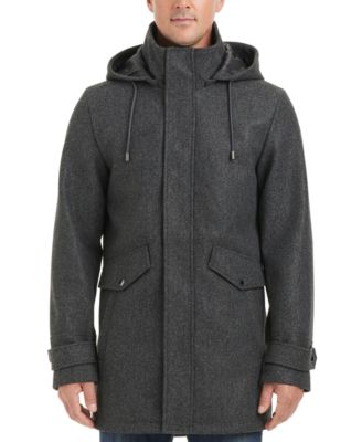 Vince Camuto - Men's Hooded Zip and Snap-Front Coat