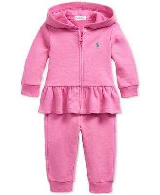 Polo Ralph Lauren - Baby Ruffled French Terry Hoodie & Pants Set
