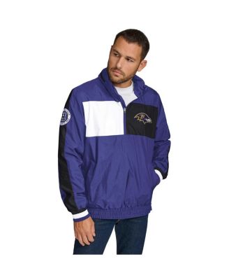 Tommy Hilfiger - Men's Purple Baltimore Ravens Gael Lightweight Half-Zip Pullover Hoodie Jacket