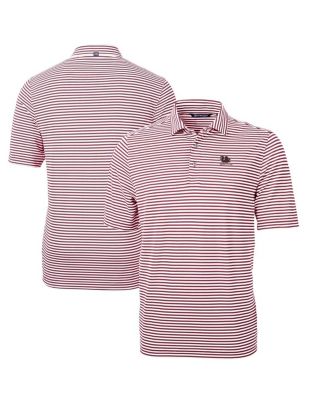 Cutter & Buck - Men's Cutter Buck Garnet South Carolina Gamecocks Vault DryTec Virtue Eco Pique Stripe Polo