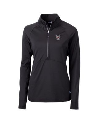 Cutter & Buck - Women's Black South Carolina Gamecocks Adapt Eco Knit Half-Zip Pullover Jacket