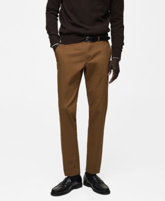 MANGO - Men's Cropped Tapered Chino Pants
