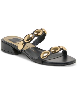 Dolce Vita - Women's Fresco Jewelled Embellished Slide Block-Heel Dress Sandals