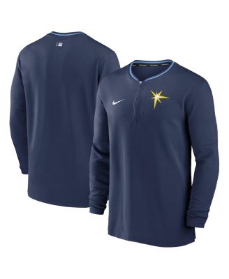 Nike - Men's Navy Tampa Bay Rays Authentic Collection Performance Half-Zip Top