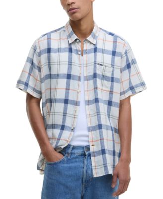 Barbour - Men's Croft Short Sleeve Button-Front Tartan Pattern Shirt