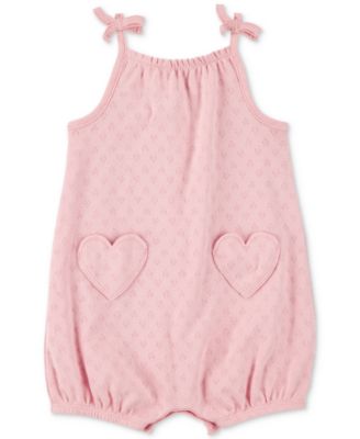 Carter's - Heart Pockets Cotton Romper