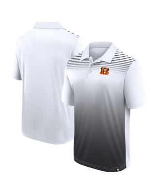 Logo Athletic - Men's White/Black Cincinnati Bengals Sandlot Game Polo Shirt