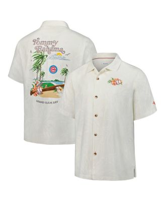 Tommy Bahama - Men's White Chicago Cubs Grand Slam Bay Camp Button-Up Shirt