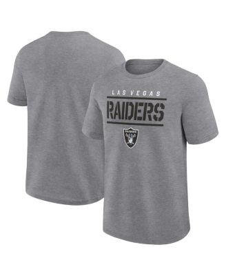 Logo Athletic - Men's Heather Gray Las Vegas Raiders Top Notch T-Shirt