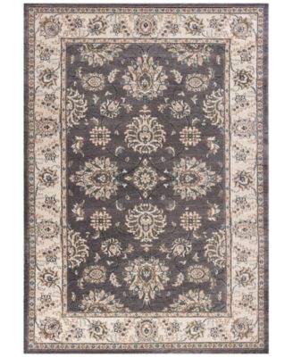 Kas - Avalon han 5608 Grey/Ivory 5'3" x 7'7" Area Rug