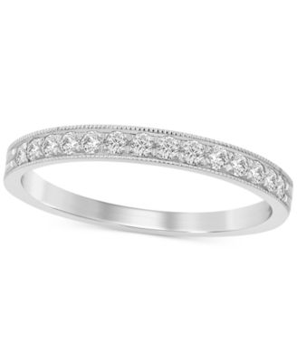 Macy's - Diamond Milgrain Band (1/4 ct. t.w.) in 14k Gold