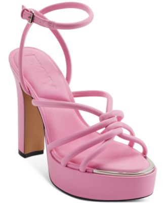 DKNY - Women's Delicia Strappy Knotted Platform Sandals
