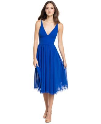 Dress the Population - Alicia Lace-Hem Dress