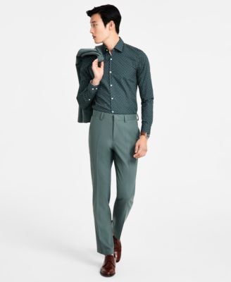 Hugo Boss - Men's Modern-Fit Wool Blend Suit Pants