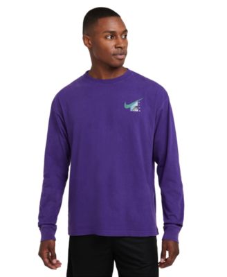 Nike - Men's Max90 Relaxed Fit Long-Sleeve Graphic Basketball T-Shirt