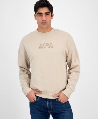 Tai Apparel - Men's AC/DC Relaxed Fit Long Sleeve Crewneck Graphic Sweatshirt