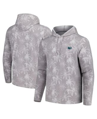 Tommy Bahama - Men's Gray Penn State Nittany Lions Palm Frenzy Hoodie Long Sleeve T-Shirt