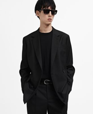 MANGO - Men's Double breasted EU Regular Fit Suit Blazer