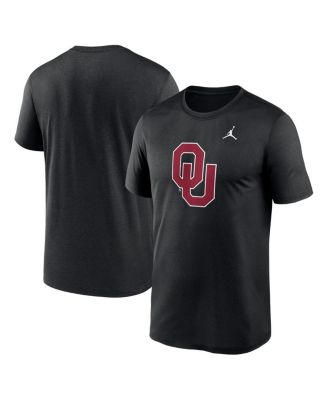 Jordan - Men's Black Oklahoma Sooners Primetime Legend Logo T-Shirt