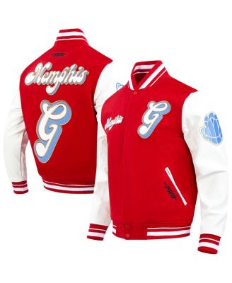 Pro Standard - Men's Red/White Memphis Grizzlies 2024/25 City Edition Wool Varsity Full-Zip Jacket