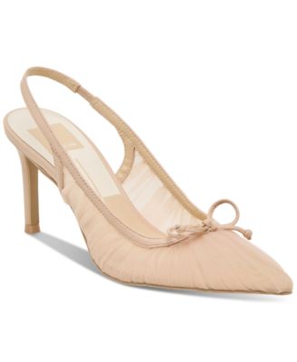 Dolce Vita - Women's Yela Tule Bow Slingback Pumps