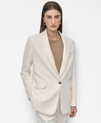 DKNY - Women's Aero Crepe Notch-Collar One-Button Blazer