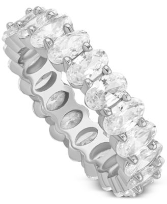 Giani Bernini - Oval Cubic Zirconia Band Ring in Sterling Silver