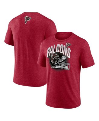 Fanatics - Men's Red Atlanta Falcons Tri-Blend Around Helmet T-Shirt