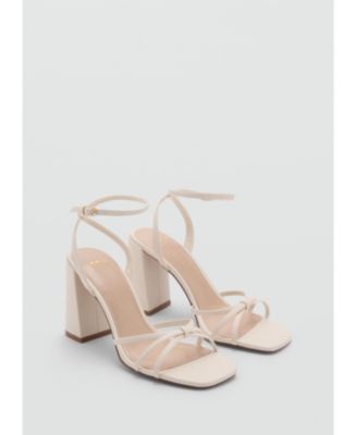 MANGO - Women's Strappy Heeled Sandals