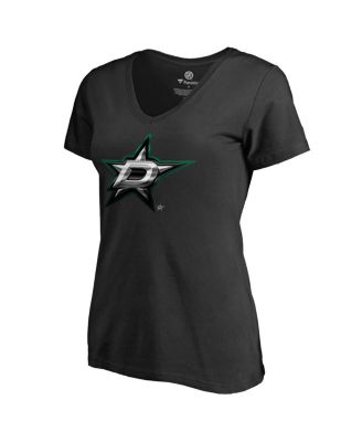 Fanatics Mto Label - Women's Black Dallas Stars Midnight Mascot V-Neck T-Shirt