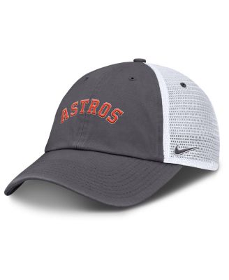 Nike - Men's Gray Houston Astros Wordmark Club Adjustable Trucker Hat