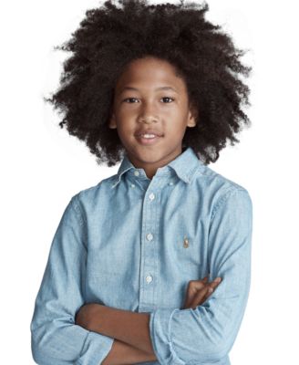 Polo Ralph Lauren - Big Boys Cotton Chambray Sport Shirt