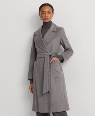 Lauren Ralph Lauren - Women's Wool-Blend Belted Wrap Coat