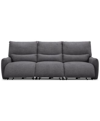 Furniture - Olper 3-Pc. Fabric Zero Wall Sectional Power Motion Sofa