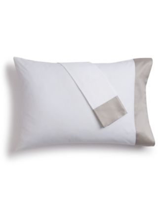Hotel Collection - Italian Percale Sateen Cuff Pillowcase Pair, King, Created for Macy's