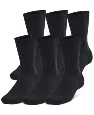 Under Armour - Men's Training Cotton 6-Pk. Moisture-Wicking Crew Socks