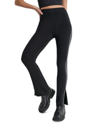 DKNY - Women's Apres Ski High-Waist Side-Vent Flare Pants