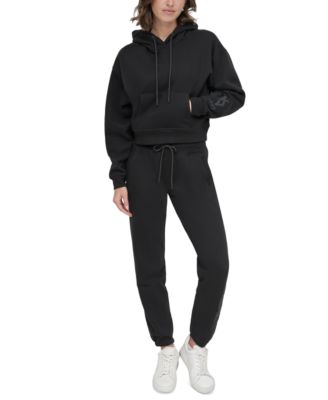 DKNY - Women's Cropped Logo Hoodie