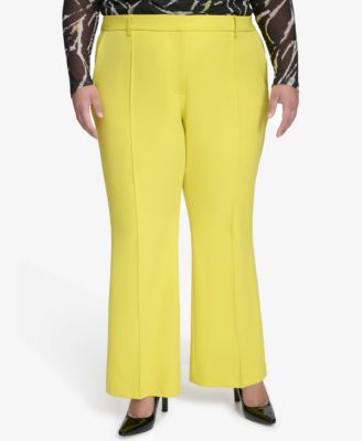 DKNY - Plus Size Pintucked Flared Pants
