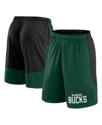 Logo Athletic - Men's Hunter Green/Black Milwaukee Bucks Launch Performance Shorts
