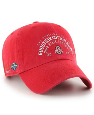 '47 Brand - Men's Scarlet Ohio State Buckeyes College Football Playoff 2025 Cotton Bowl Clean Up Adjustable Hat