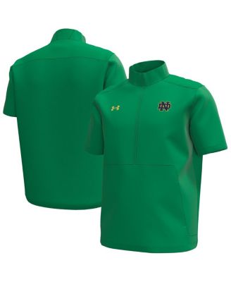 Under Armour - Men's Kelly Green Notre Dame Fighting Irish Motivate Quarter-Zip Short Sleeve Top