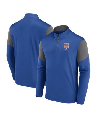 Fanatics - Men's Royal New York Mets Logo Quarter-Zip Top