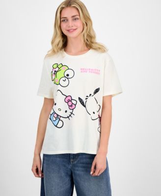 Love Tribe - Juniors' Hello Kitty Graphic Print T-Shirt