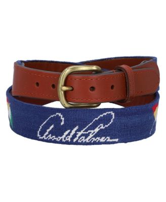 Smathers & Branson - Men's and Women's Navy Arnold Palmer Needlepoint Belt