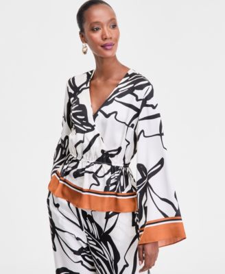 I.N.C. International Concepts - Women's Printed Peplum Top, Exclusively at Macy's