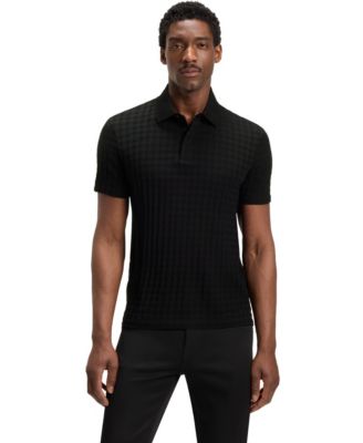 Hugo Boss - Porsche x BOSS Mercerized Cotton Houndstooth Polo shirt